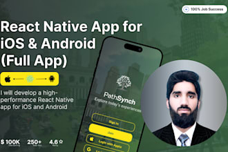 develop a professional react native app for ios and android