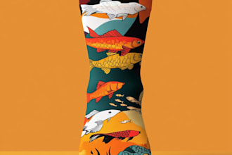 draw custom and unique socks design