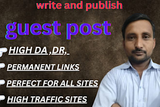 write high da guest post backlinks with SEO quality guest posting service