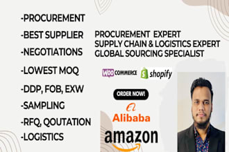 be your global sourcing, procurement, supply chain and logistics manager