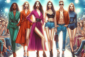 draw a fashion illustration or sketch