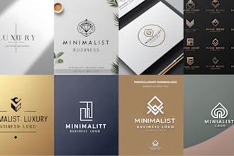 do modern minimalist luxury business logo design