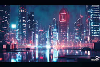 do cyberpunk scifi futuristic city