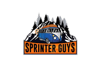 design sustainability outdoor sprinter van logo