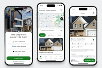 create marketplace ar real estate app, property listing app, property rental app