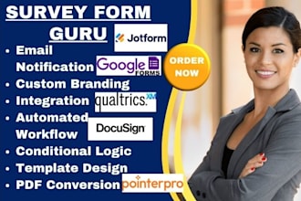 setup automation on jotform microsoft form google form pointerpro qualtrics