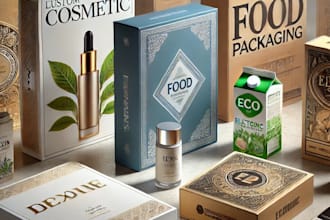 design label, pouch or box packaging with all files in 1 day