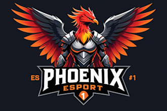 create professional falcon phoenix logo