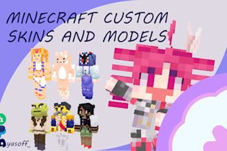 do custom minecraft skins and custom skin models for you