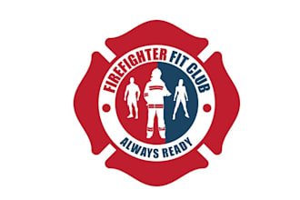 design sophisticated fitness firefighter brand logo