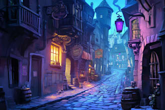 create background illustrations and environment concept art