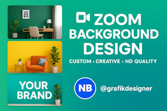 design a high quality zoom virtual meeting background