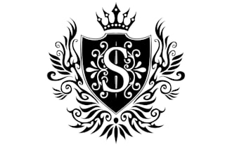 make modern family crest and coat of arms logo