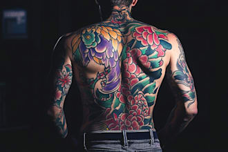 create custom logo old school traditional tattoo design