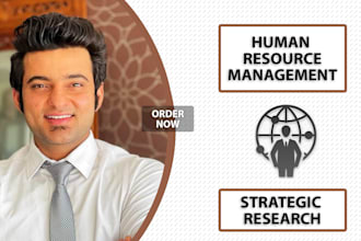 do marketing, business, HR, human resources and strategic research management