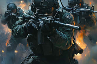 make military themed illustrations