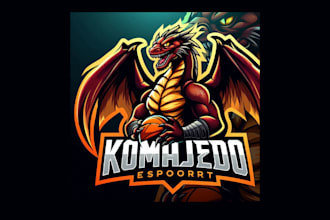 do high quality komodo dragon mascot logo with free vector file
