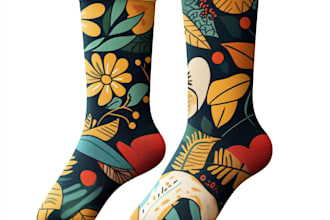 draw a unique socks design for your brand