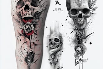 create a custom and unique tattoo design for you