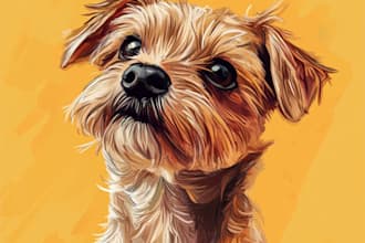 make a beautiful portrait of your pet, cat,dog