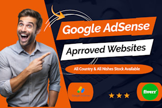 sell all types adsense approved niche websites