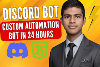 make a custom automation discord bot with nodejs