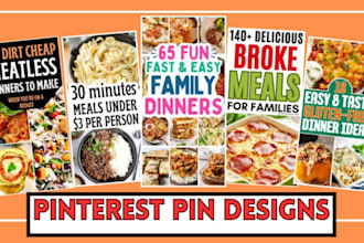 design 100 eye catchy pinterest pin templates for your blog
