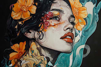 draw custom tattoo design for you