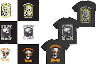 create retro tshirt design for brands