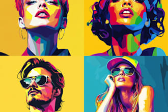 create your picture into wpap pop art