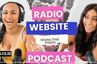 build streaming website podcast website radio website film website music website