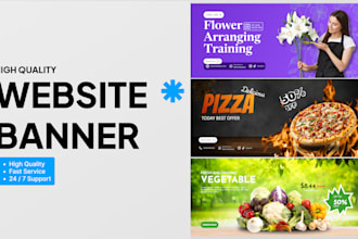 design website banner, web slider, and shopify banner