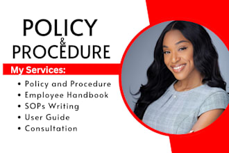 draft policy and procedures, employee handbook, sops for your home care agency