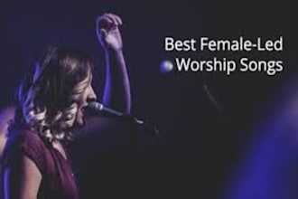 be your female vocalist for christian or rock worship songs as an edm songwriter