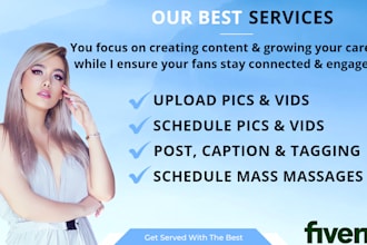 manage onlyfan f2f fancentro account schedule pics videos messages