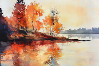 paint original watercolor landscape painting
