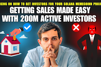 promote solana memecoin project, manage community to get active 200m investors