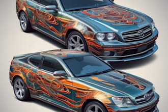 design professional truck, car, van, boat wrap for you