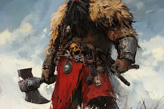 make your favorite warhammer 40k character art illustration