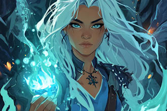draw character illustration for dnd fanart game art design