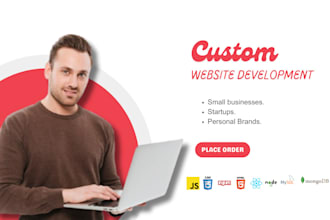 create or modify custom business websites and web applications