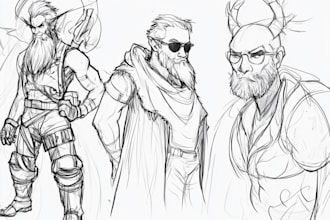 sketch your character concept or anything