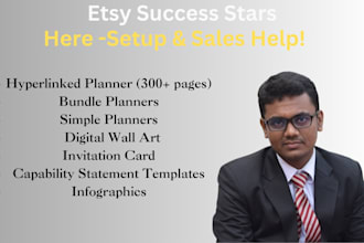 design digital plannere etsy digital peoducts, hyperlinked planner and SEO