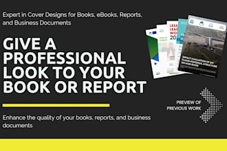 design eye catching cover for reports, ebooks, and business documents