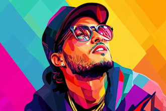 make an amazing wpap pop art for you