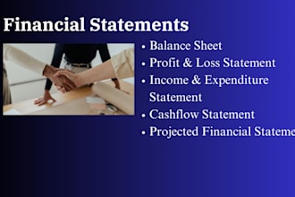 be preparing financial statements