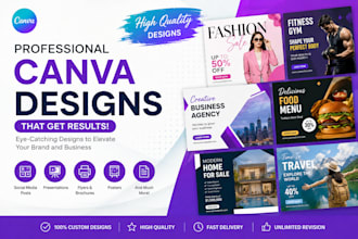 design professional canva templates for social media