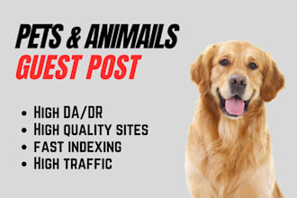 do pets and animals guest post on high da pets blog