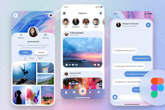 build tinder clone app, dating app, streaming app, social media app, chat app