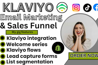 setup klaviyo email marketing, klaviyo flows, or klaviyo campaign to boost sales